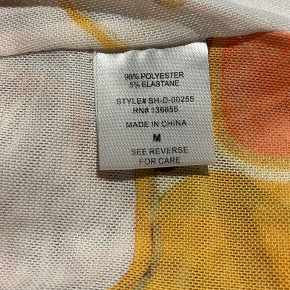 Anthropologie Sarah Hann Blythe Halter Mesh Midi Dress Size M Yellow Pattern - Picture 10 of 10